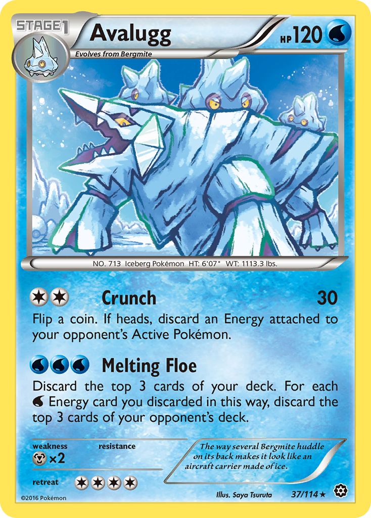 Avalugg (37/114) [XY: Steam Siege] | Tables and Towers