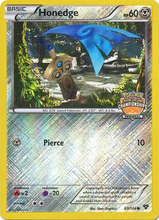 Honedge (83/146) (Regional Championship Promo) [XY: Base Set] | Tables and Towers