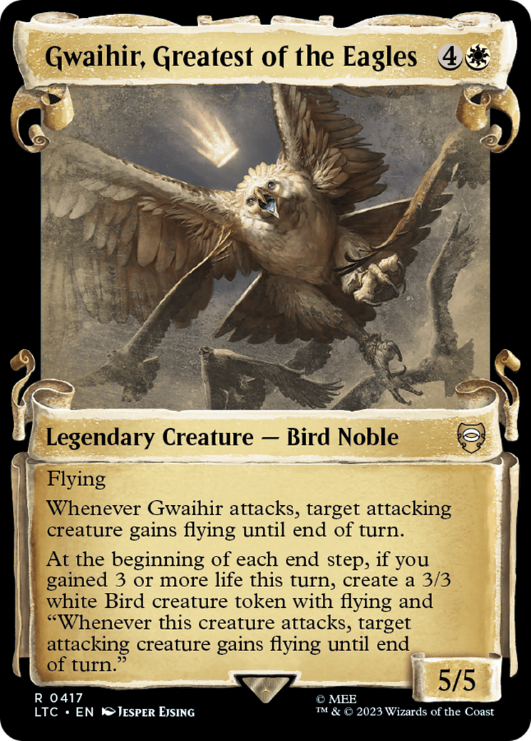 Gwaihir, Greatest of the Eagles [The Lord of the Rings: Tales of Middle-Earth Commander Showcase Scrolls] | Tables and Towers