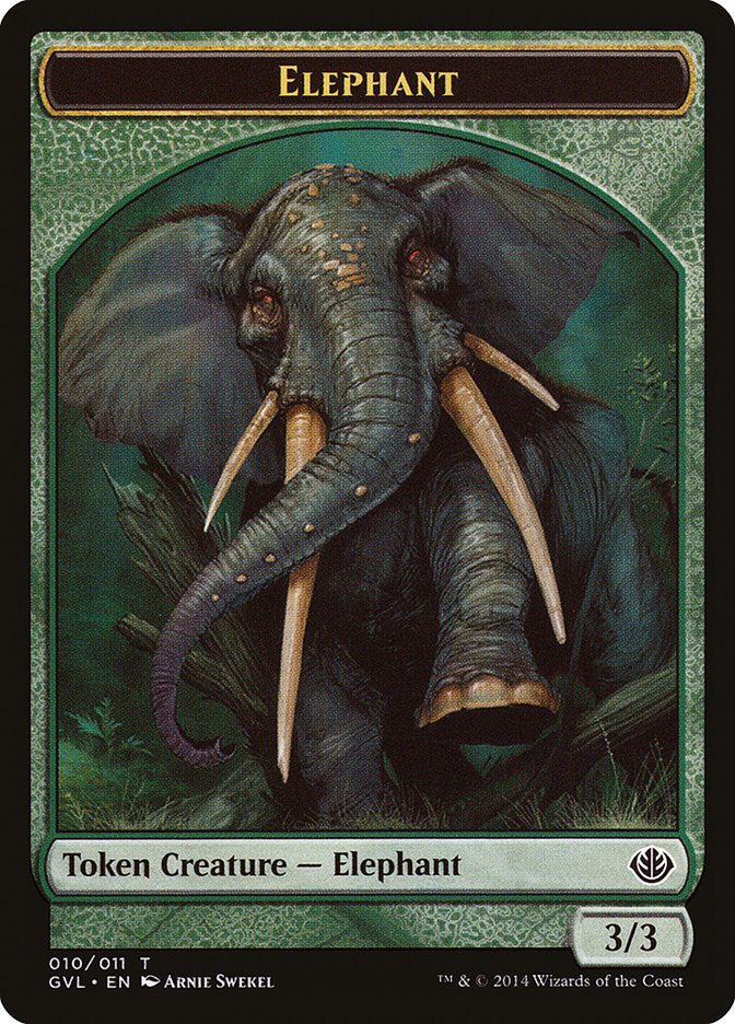 Elephant Token (Garruk vs. Liliana) [Duel Decks Anthology Tokens] | Tables and Towers