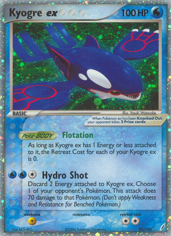 Kyogre ex (95/100) [EX: Crystal Guardians] | Tables and Towers