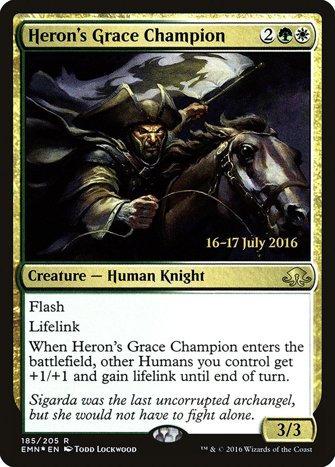 Heron's Grace Champion [Eldritch Moon Prerelease Promos] | Tables and Towers