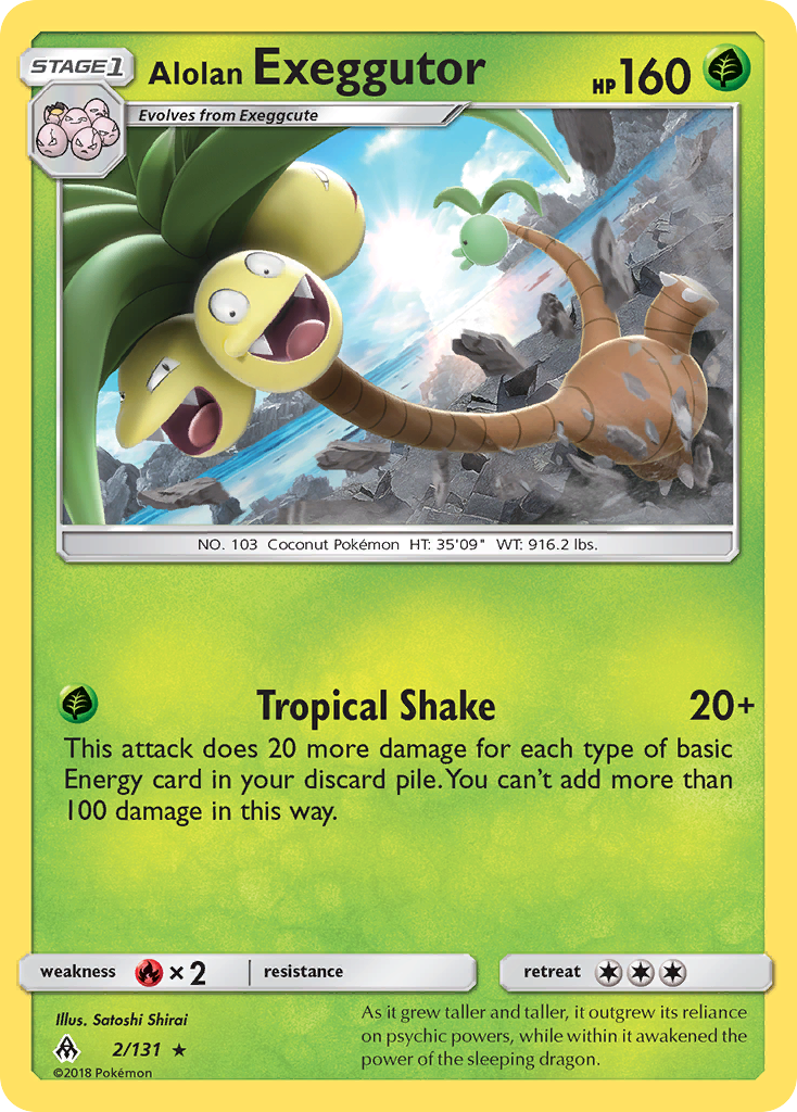 Alolan Exeggutor (2/131) [Sun & Moon: Forbidden Light] | Tables and Towers