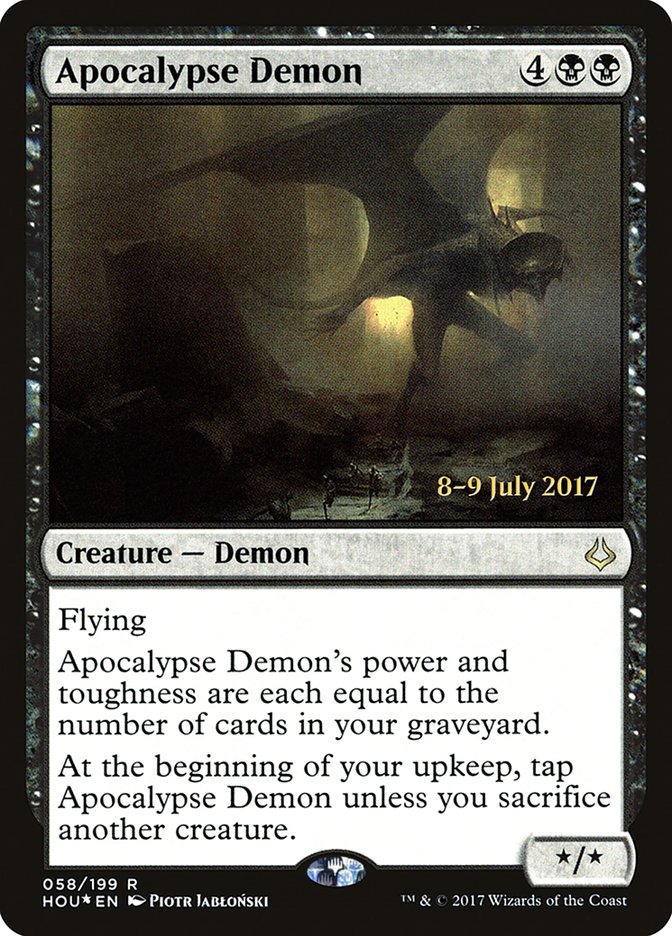 Apocalypse Demon [Hour of Devastation Prerelease Promos] | Tables and Towers