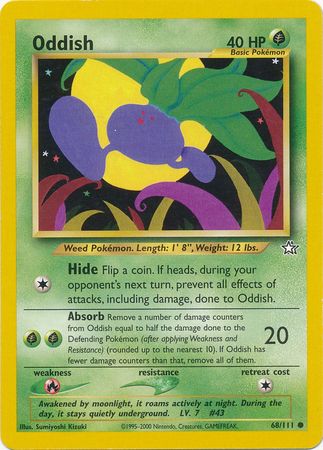 Oddish (68/111) [Neo Genesis Unlimited] | Tables and Towers