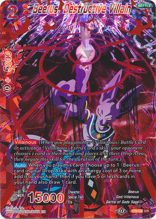 Beerus, Destructive Villain (BT8-126) [Malicious Machinations] | Tables and Towers