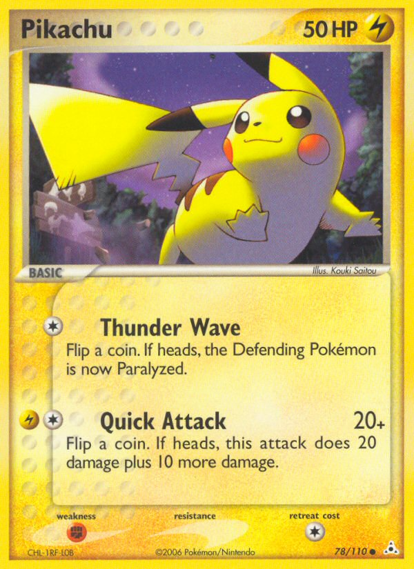 Pikachu (78/110) [EX: Holon Phantoms] | Tables and Towers