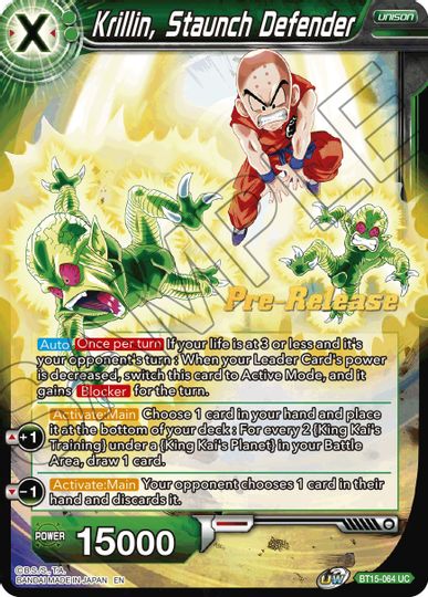 Krillin, Staunch Defender (BT15-064) [Saiyan Showdown Prerelease Promos] | Tables and Towers