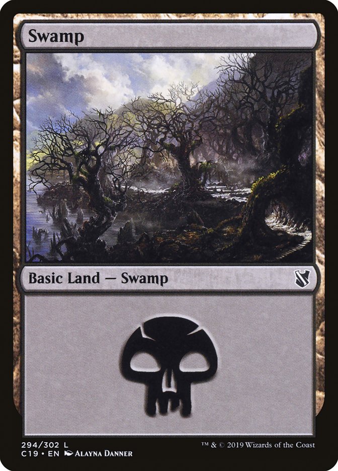 Swamp (294) [Commander 2019] | Tables and Towers