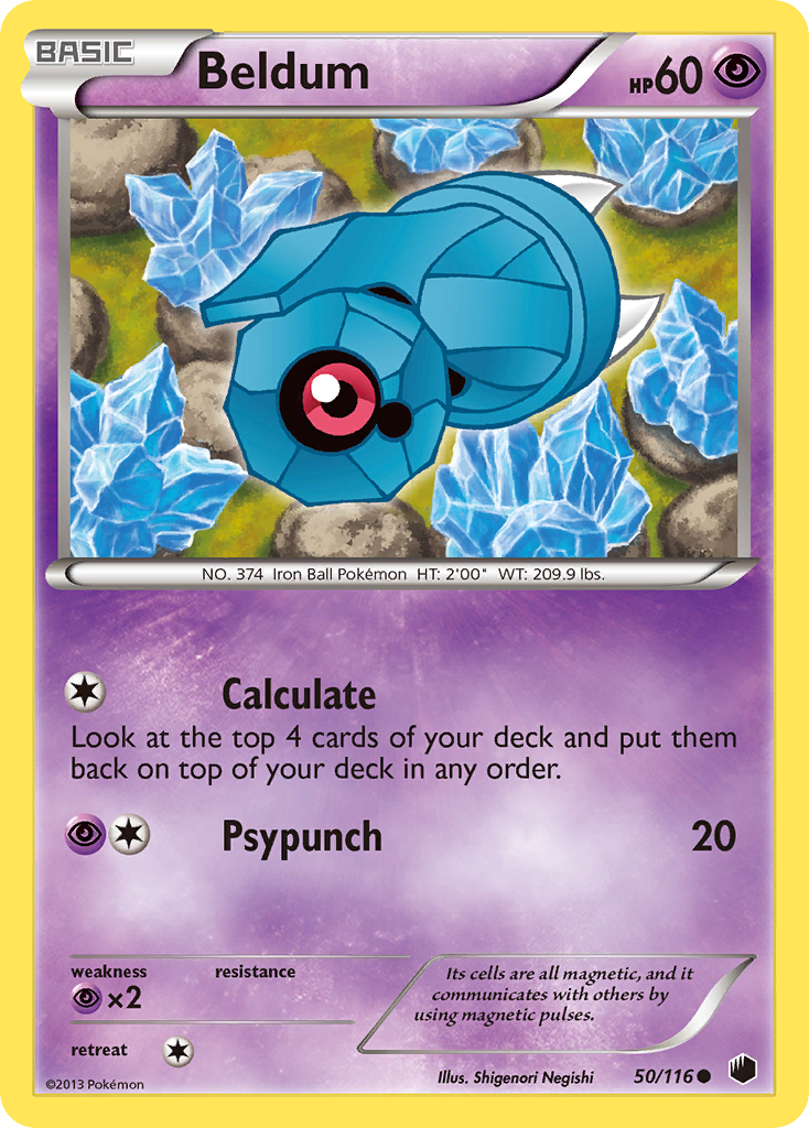 Beldum (50/116) [Black & White: Plasma Freeze] | Tables and Towers