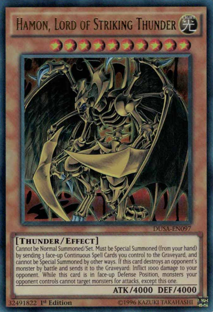 Hamon, Lord of Striking Thunder [DUSA-EN097] Ultra Rare | Tables and Towers