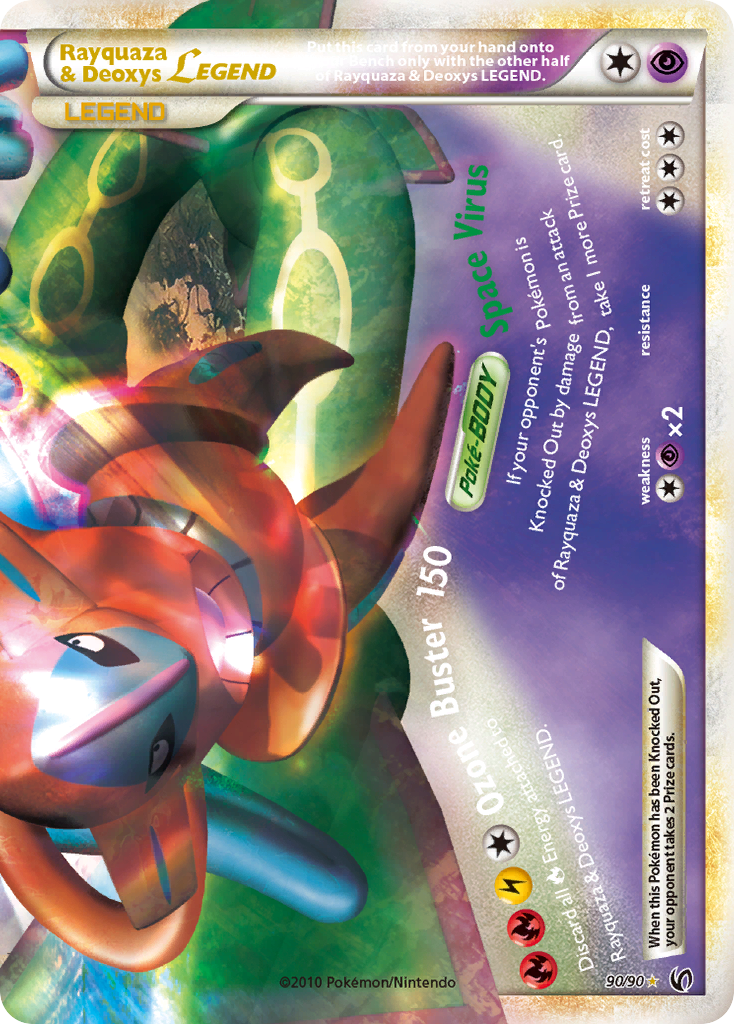 Rayquaza & Deoxys LEGEND (90/90) [HeartGold & SoulSilver: Undaunted] | Tables and Towers