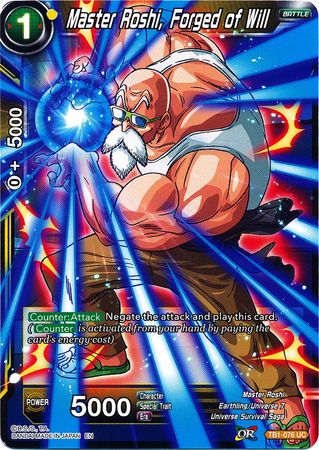 Master Roshi, Forged of Will (Alternate Art) (TB1-076) [Special Anniversary Set] | Tables and Towers