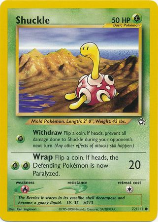 Shuckle (72/111) [Neo Genesis Unlimited] | Tables and Towers