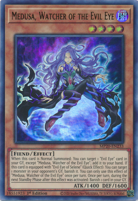 Medusa, Watcher of the Evil Eye [MP20-EN233] Ultra Rare | Tables and Towers