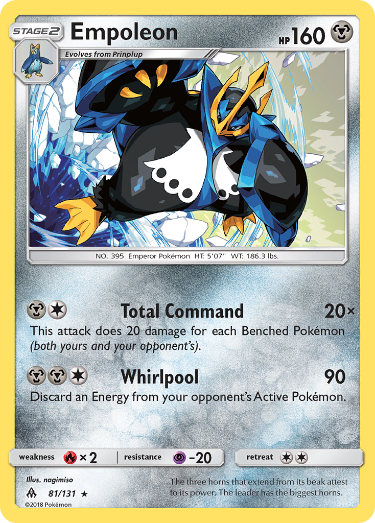 Empoleon (81/131) [Sun & Moon: Forbidden Light] | Tables and Towers