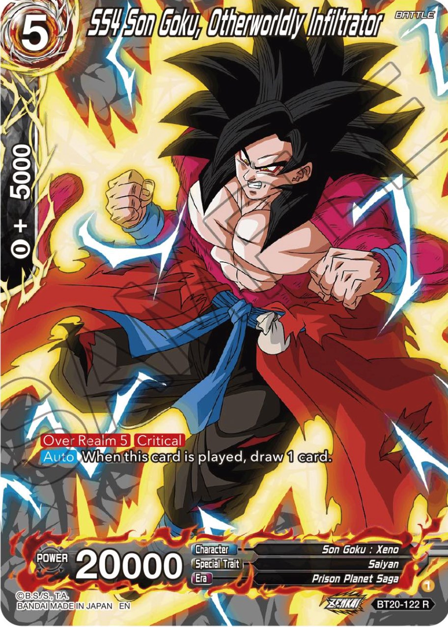 SS4 Son Goku, Otherworldly Infiltrator (Silver Foil) (BT20-122) [Power Absorbed] | Tables and Towers