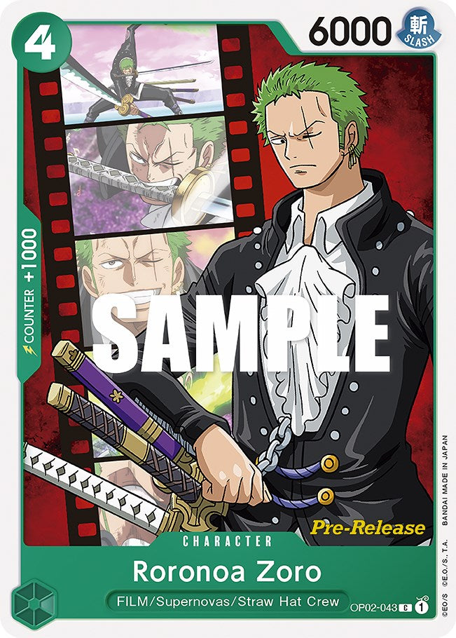 Roronoa Zoro [Paramount War Pre-Release Cards] | Tables and Towers