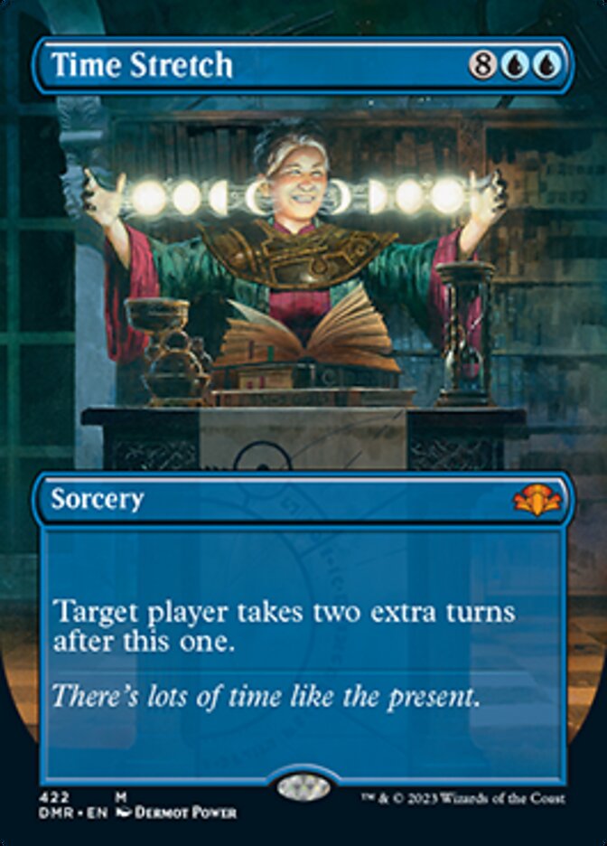 Time Stretch (Borderless Alternate Art) [Dominaria Remastered] | Tables and Towers