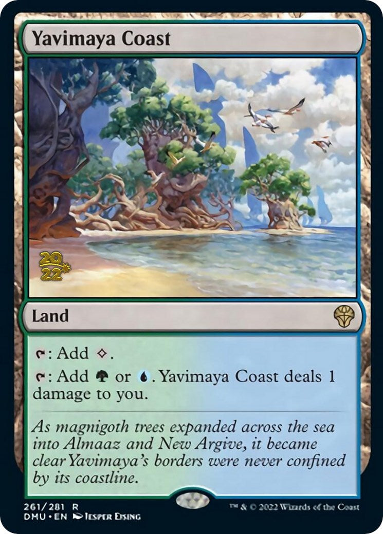 Yavimaya Coast [Dominaria United Prerelease Promos] | Tables and Towers