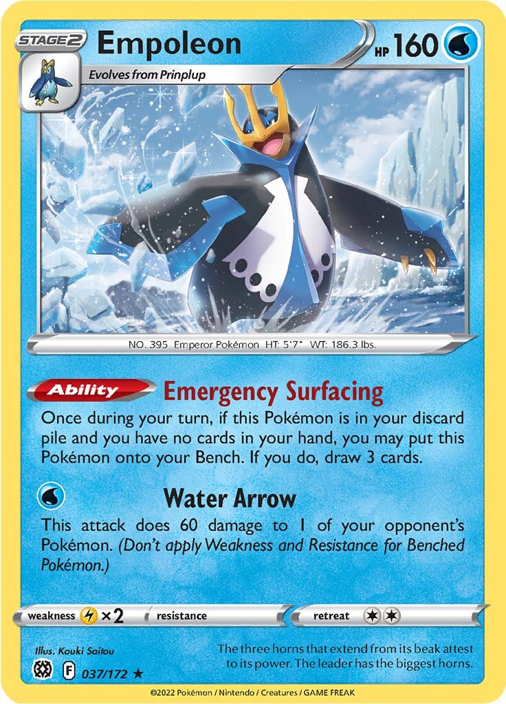 Empoleon (037/172) [Sword & Shield: Brilliant Stars] | Tables and Towers