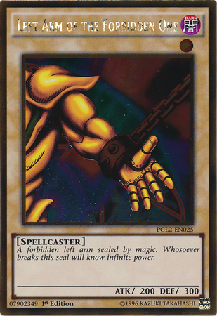 Left Arm of the Forbidden One [PGL2-EN025] Gold Rare | Tables and Towers