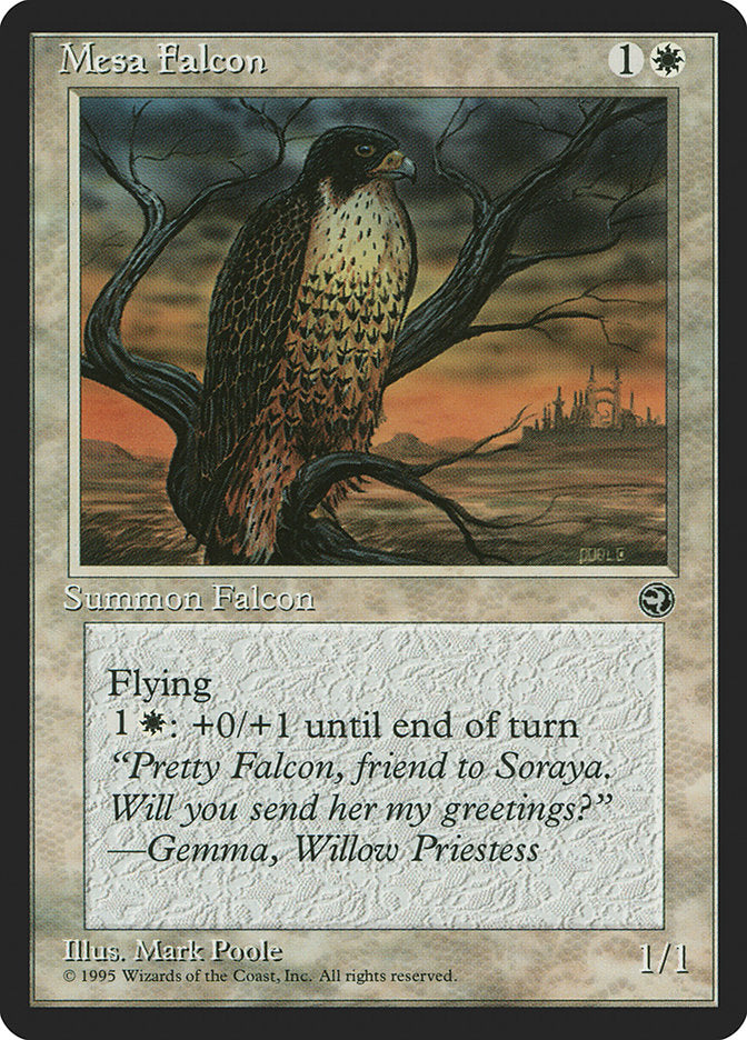 Mesa Falcon (Gemma Flavor Text) [Homelands] | Tables and Towers