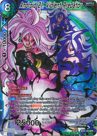 Android 21, Violent Predator (SPR) (BT8-122) [Malicious Machinations] | Tables and Towers