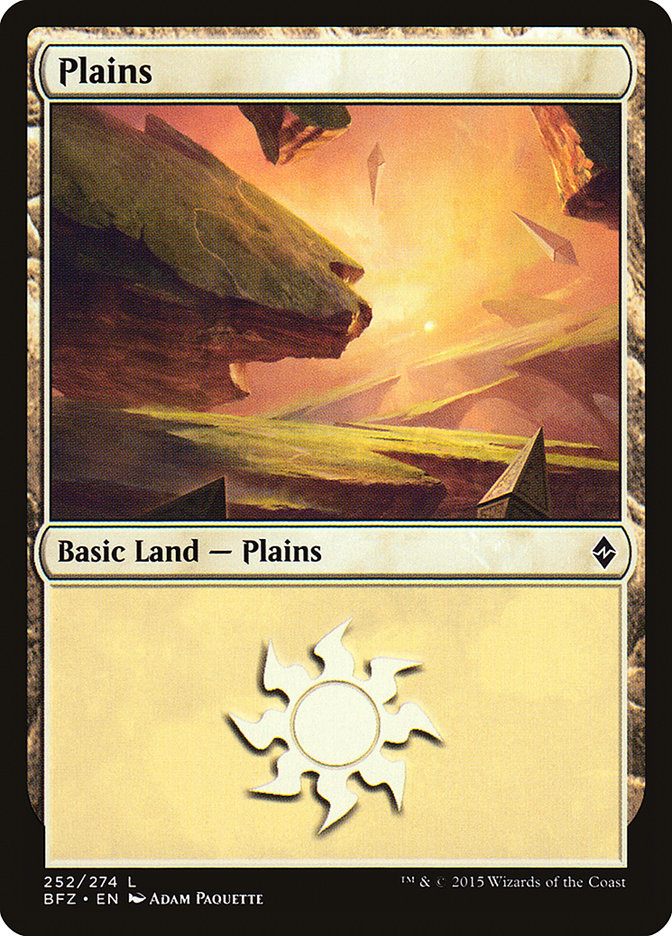 Plains (252) [Battle for Zendikar] | Tables and Towers