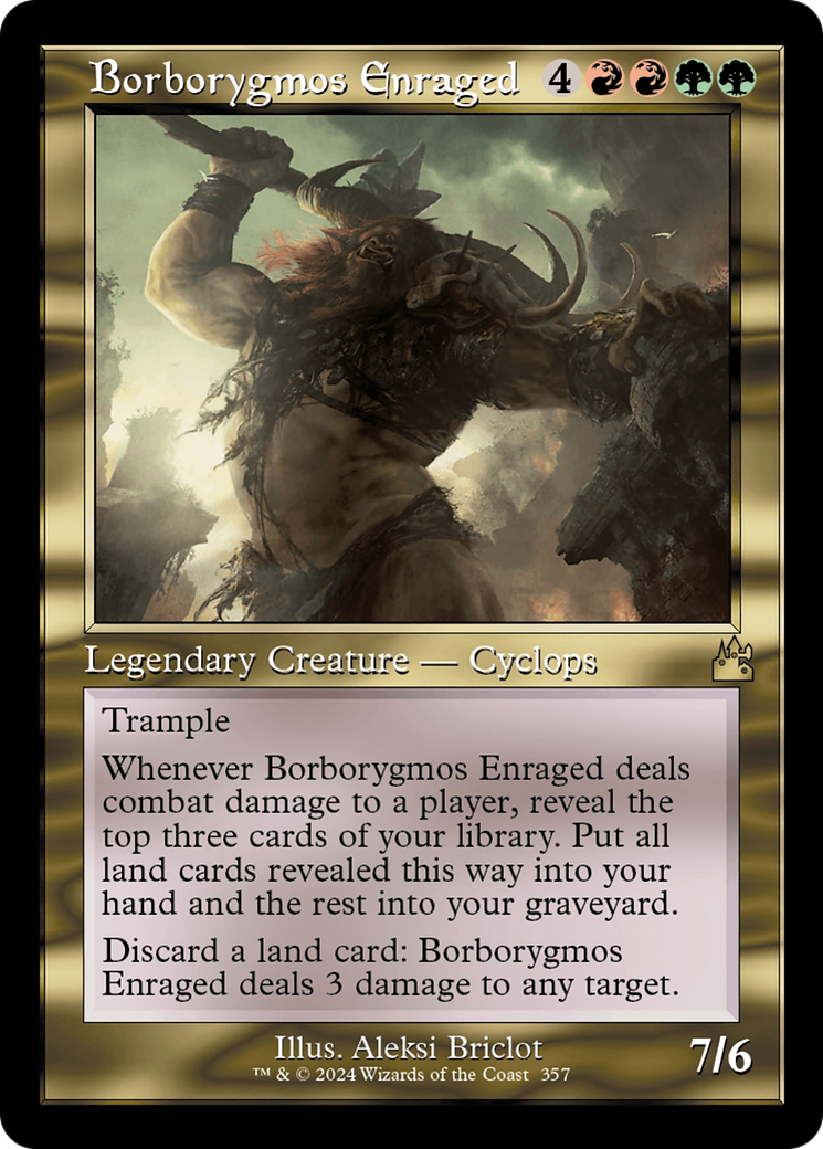 Borborygmos Enraged (Retro Frame) [Ravnica Remastered] | Tables and Towers