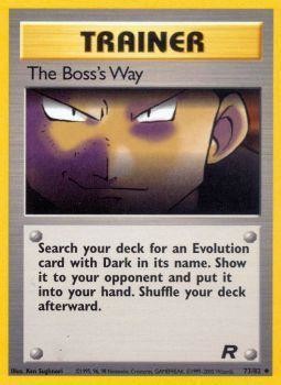 The Boss's Way (73/82) [Team Rocket Unlimited] | Tables and Towers