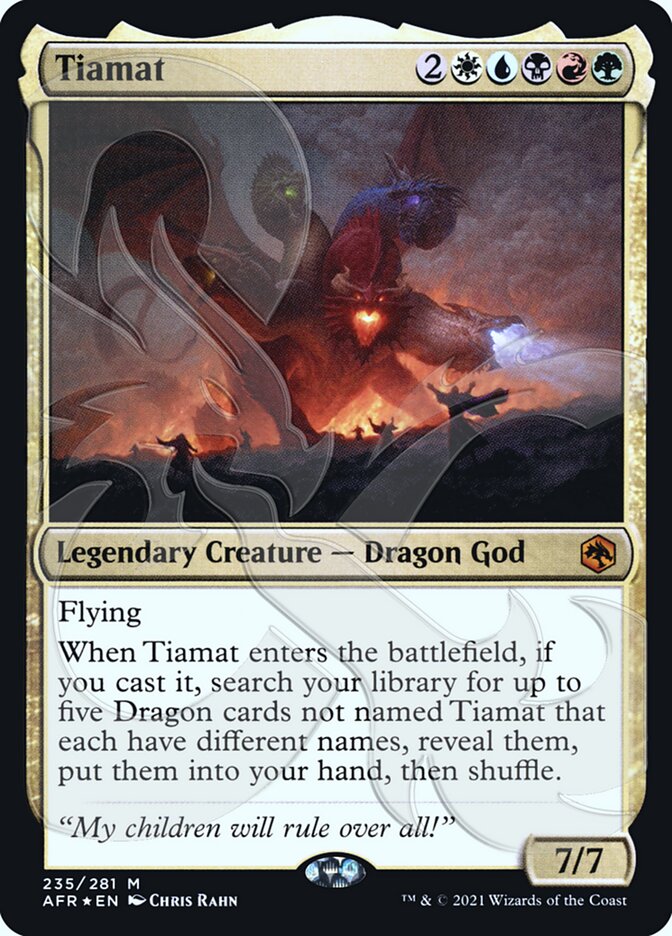 Tiamat (Ampersand Promo) [Dungeons & Dragons: Adventures in the Forgotten Realms Promos] | Tables and Towers