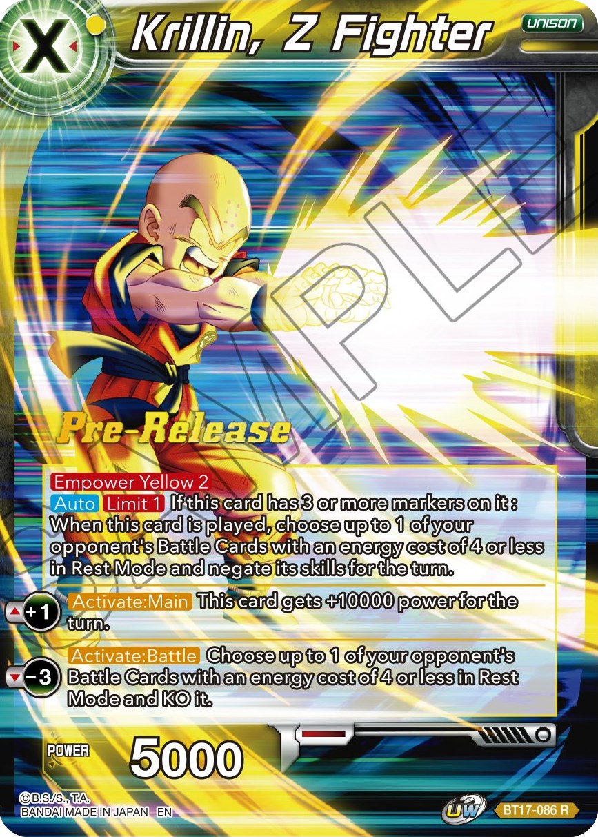 Krillin, Z Fighter (BT17-086) [Ultimate Squad Prerelease Promos] | Tables and Towers