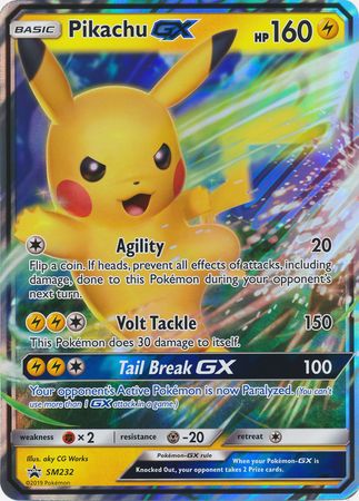 Pikachu GX (SM232) (Jumbo Card) [Sun & Moon: Black Star Promos] | Tables and Towers