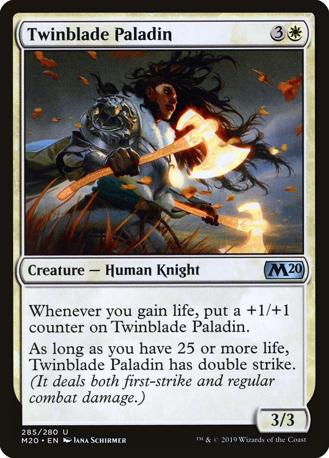 Twinblade Paladin [Core Set 2020] | Tables and Towers