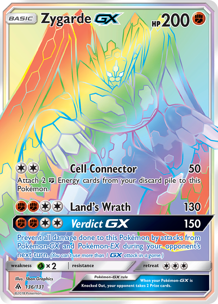 Zygarde GX (136/131) [Sun & Moon: Forbidden Light] | Tables and Towers