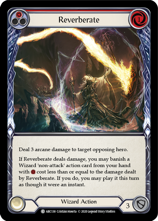 Reverberate (Red) [U-ARC138] (Arcane Rising Unlimited)  Unlimited Rainbow Foil | Tables and Towers