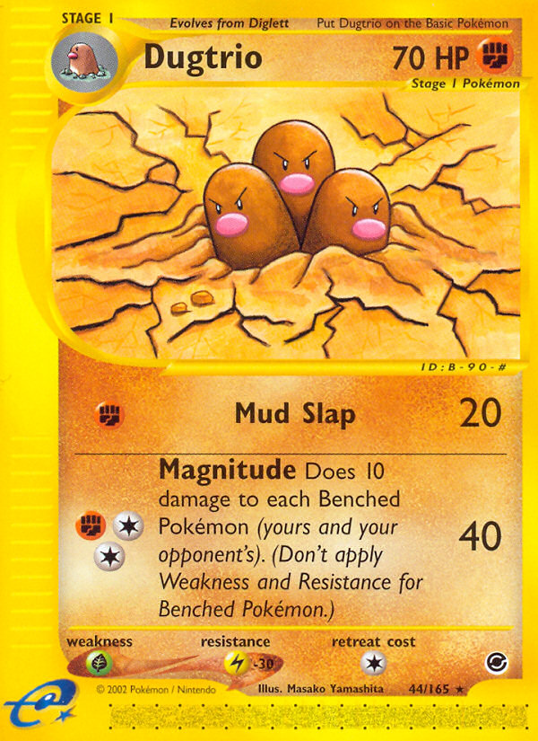 Dugtrio (44/165) [Expedition: Base Set] | Tables and Towers