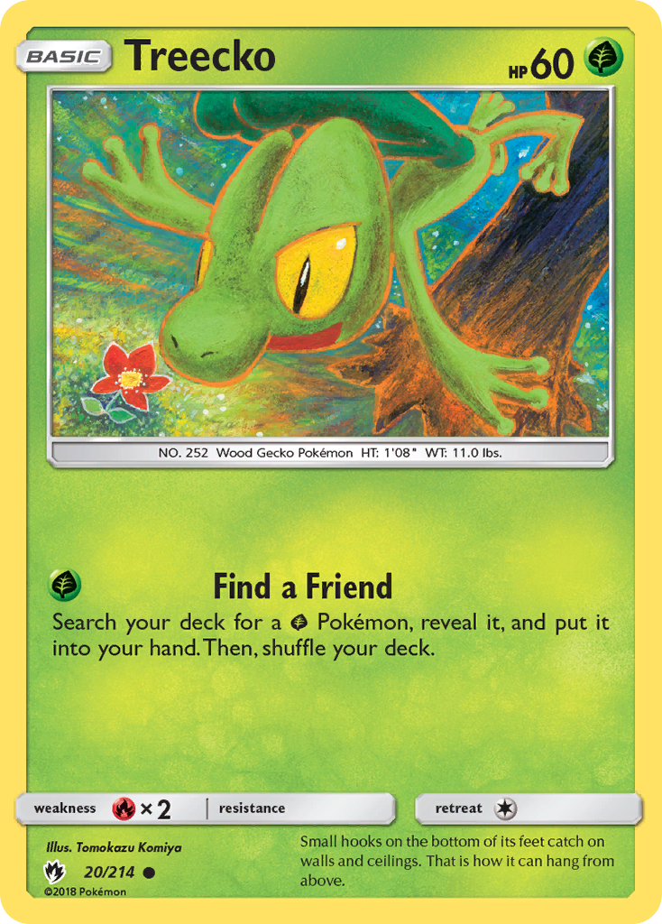 Treecko (20/214) [Sun & Moon: Lost Thunder] | Tables and Towers