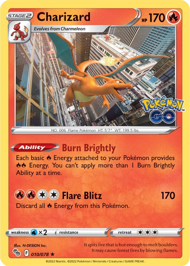 Charizard (010/078) [Pokémon GO] | Tables and Towers