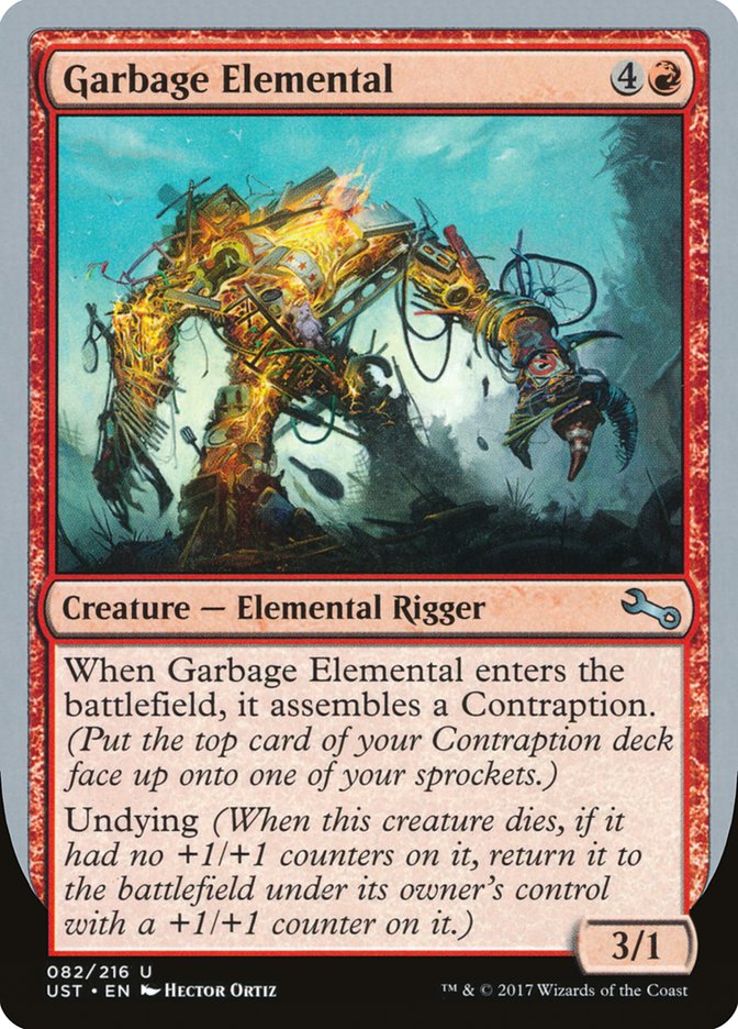 Garbage Elemental (3/1 Creature) [Unstable] | Tables and Towers