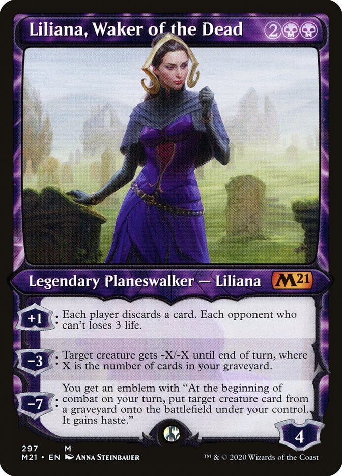 Liliana, Waker of the Dead (Showcase) [Core Set 2021] | Tables and Towers