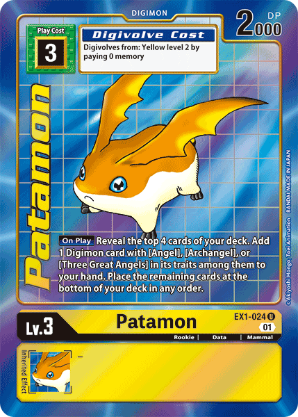 Patamon [EX1-024] (Alternate Art) [Classic Collection] | Tables and Towers