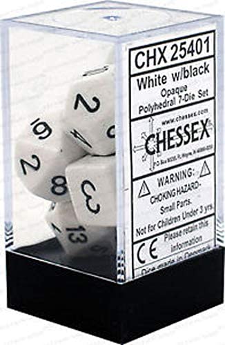 7 White/Black Opaque - CHX25401 | Tables and Towers