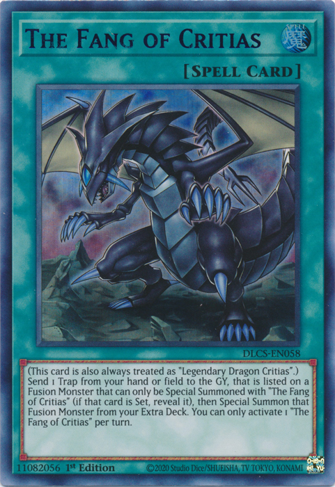 The Fang of Critias (Blue) [DLCS-EN058] Ultra Rare | Tables and Towers