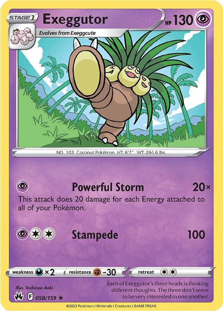 Exeggutor (058/159) [Sword & Shield: Crown Zenith] | Tables and Towers