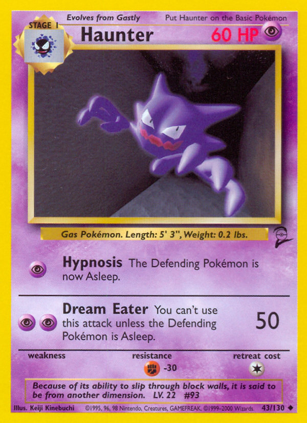 Haunter (43/130) [Base Set 2] | Tables and Towers