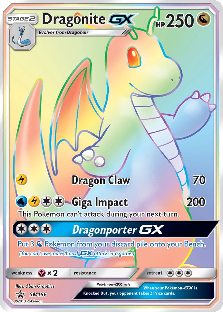 Dragonite GX (SM156) (Jumbo Card) [Sun & Moon: Black Star Promos] | Tables and Towers