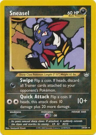 Sneasel (24/64) [Neo Revelation Unlimited] | Tables and Towers