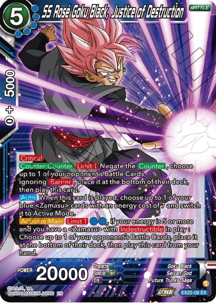 SS Rose Goku Black, Justice of Destruction (EX22-08) [Ultimate Deck 2023] | Tables and Towers